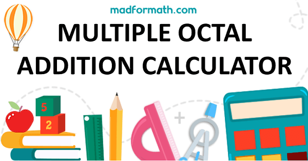Octal Arithmetic Calculators